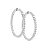 Iced 3mm Round Xlarge Hoops
