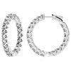Iced 3.5mm Round Large Hoops