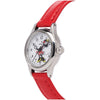 Petite 25mm Minnie Mouse Watch | White Dial & Red Leather Band