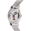 Petite 25mm Minnie Mouse Watch| Silver Dial & Mesh Silver Band