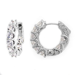 Iced 4mm Round Small Hoops