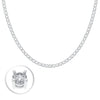 Signature Iced 4mm Round Tennis Necklace